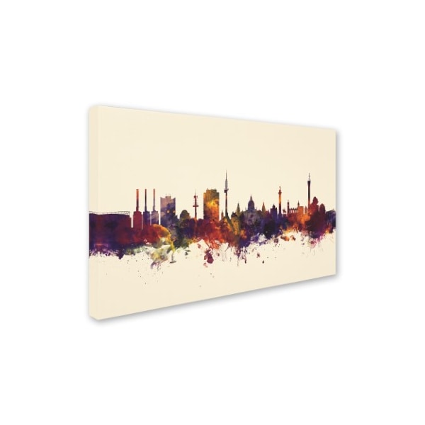Michael Tompsett 'Hannover Germany Skyline V' Canvas Art,16x24